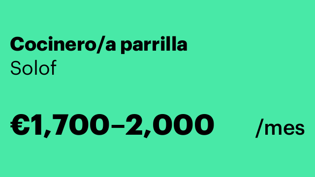 Cocinero/a parrilla