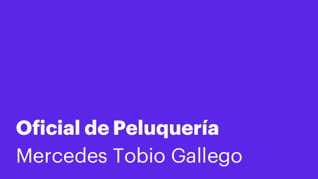 Oficial de Peluquería