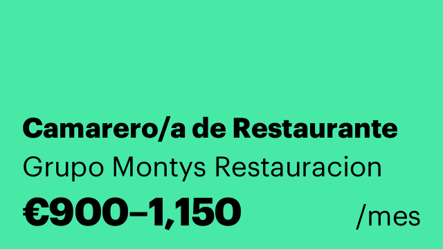 Camarero/a de Restaurante