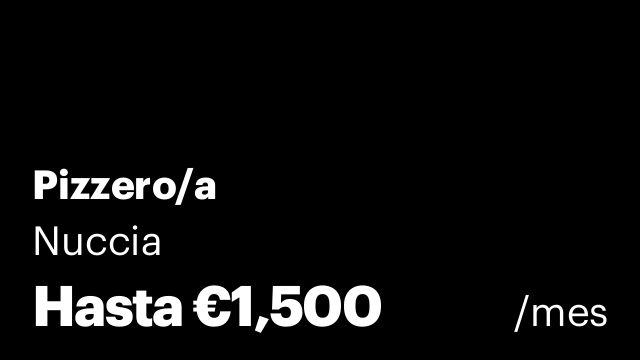 Pizzero/a