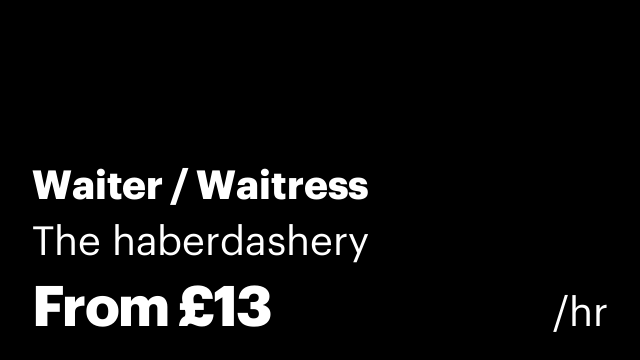 Waiter / Waitress
