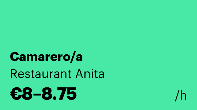 Camarero/a