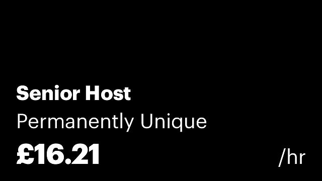 Senior Host