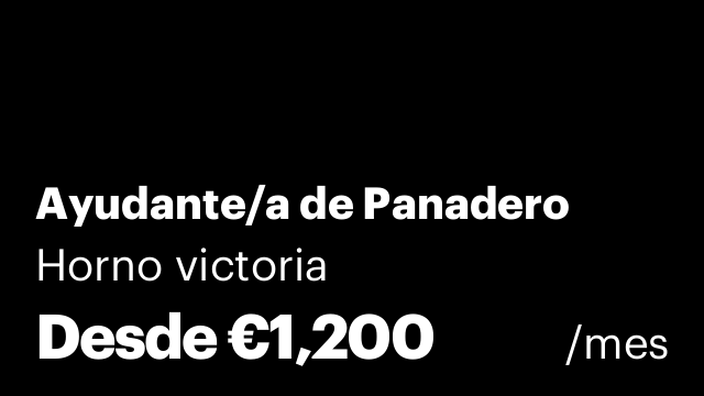 Ayudante/a de Panadero