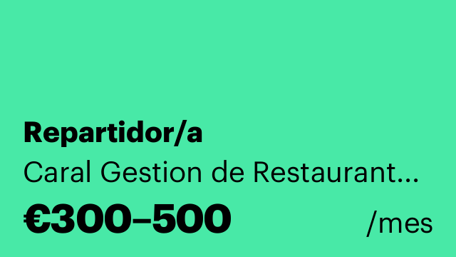 Repartidor/a
