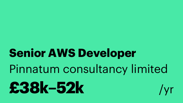 Senior AWS Developer