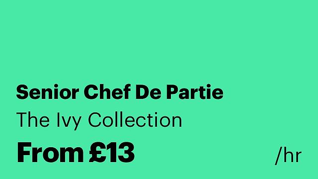 Senior Chef De Partie