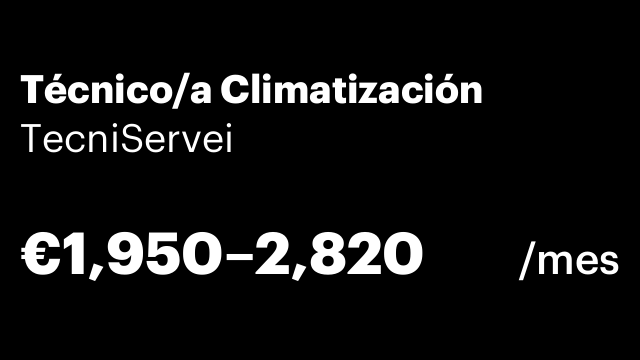 Técnico/a Climatización