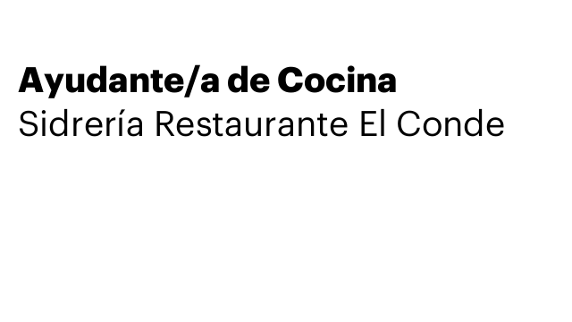 Ayudante/a de Cocina