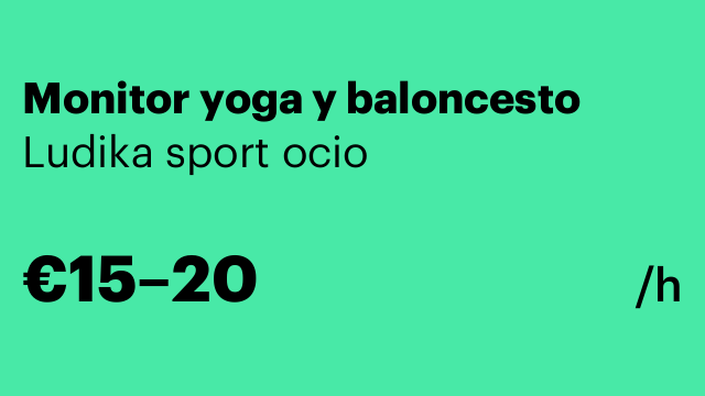 Monitor yoga y baloncesto