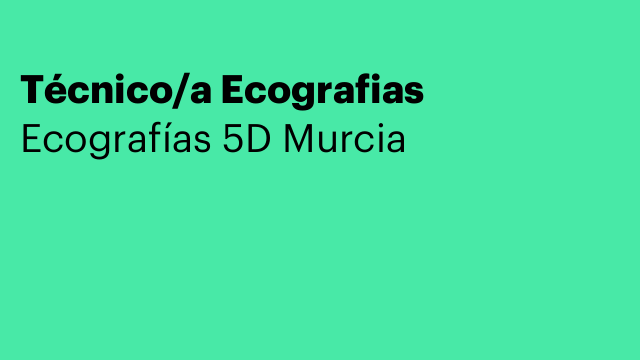 Técnico/a Ecografias