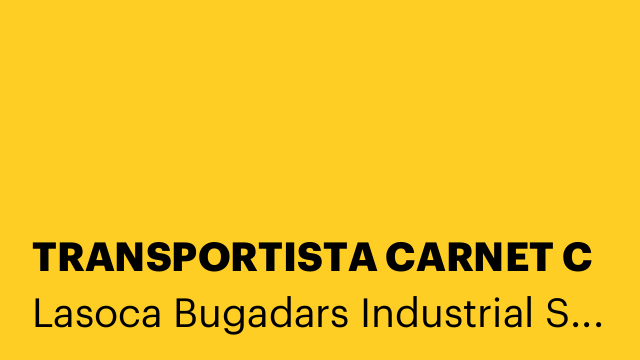 TRANSPORTISTA CARNET C