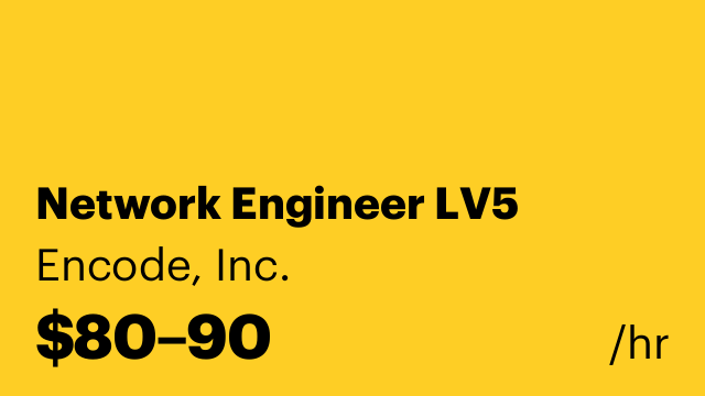 Network Engineer LV5