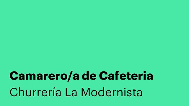 Camarero/a de Cafeteria
