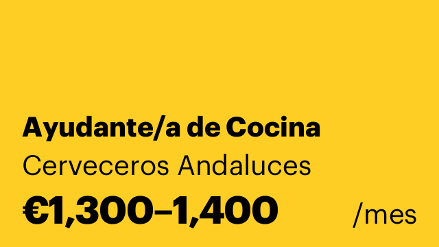 Ayudante/a de Cocina