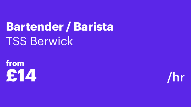 Bartender / Barista