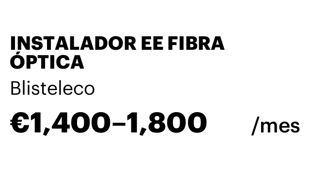 INSTALADOR EE FIBRA ÓPTICA