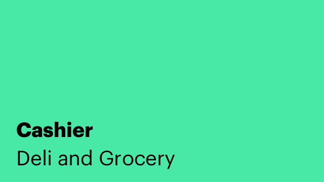 Cashier