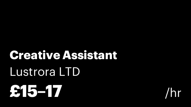 Creative Assistant