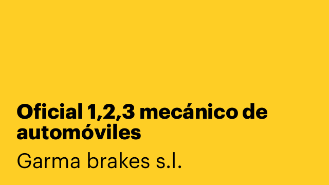 Oficial 1,2,3 mecánico de automóviles