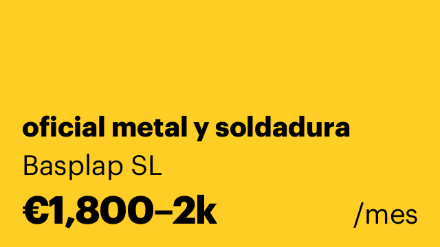 oficial metal y soldadura