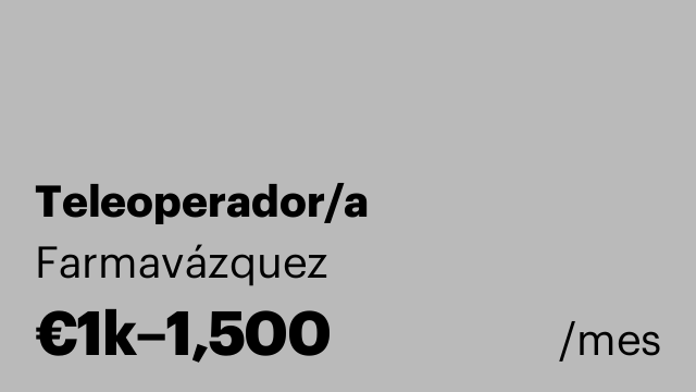 Teleoperador/a