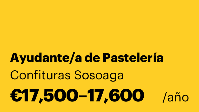 Ayudante/a de Pastelería