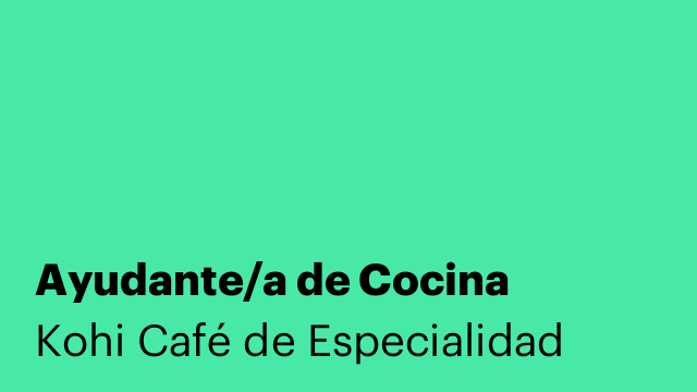 Ayudante/a de Cocina