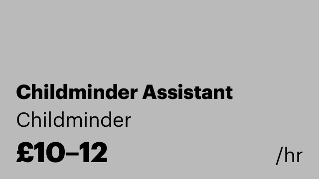 Childminder Assistant