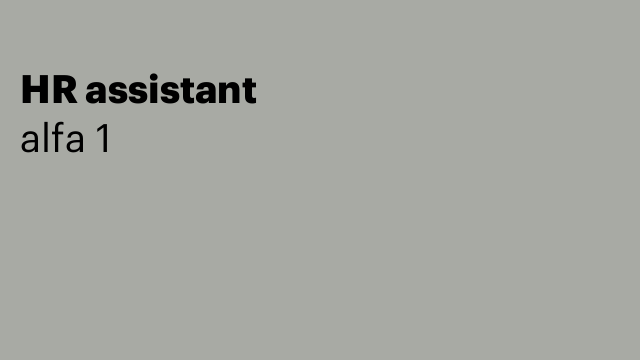 HR assistant