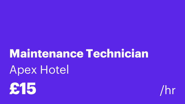 Maintenance Technician