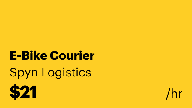 E-Bike Courier