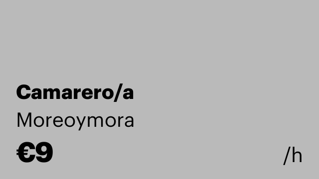 Camarero/a