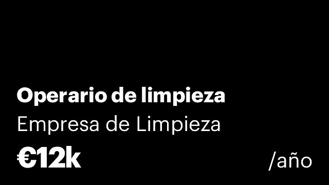 Operario de limpieza