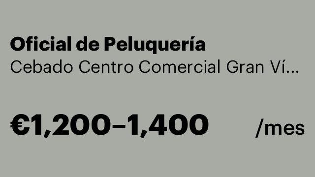 Oficial de Peluquería