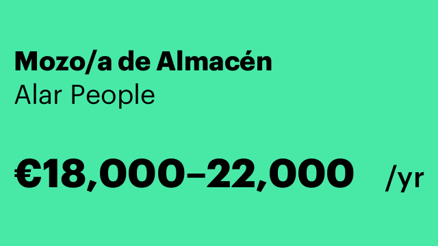 Mozo/a de Almacén