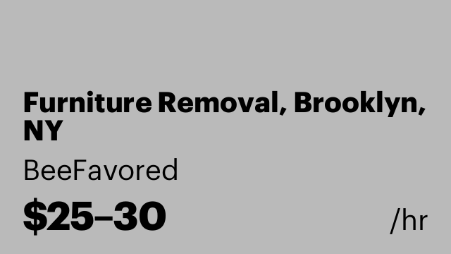 Furniture Removal, Brooklyn, NY