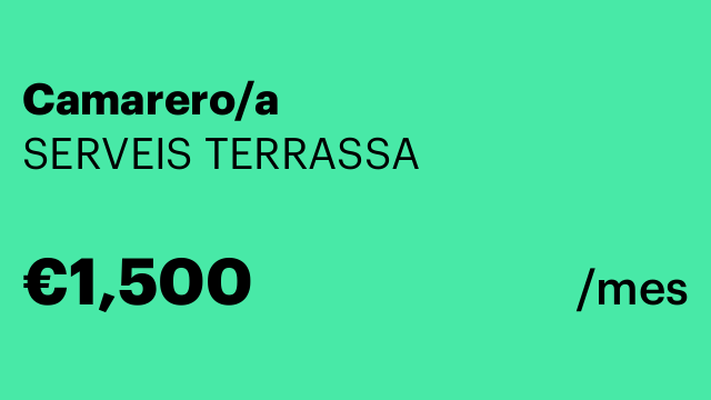 Camarero/a