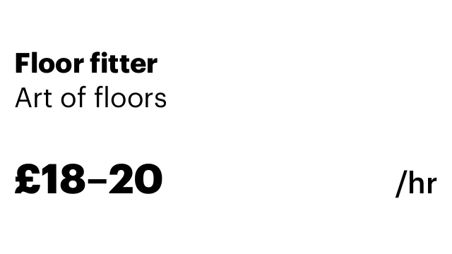 Floor fitter