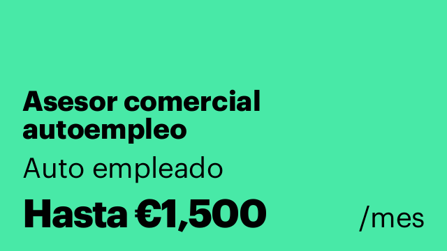 Asesor comercial autoempleo