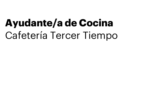 Ayudante/a de Cocina
