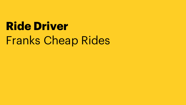 Ride Driver