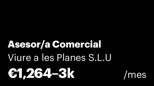 Asesor/a Comercial
