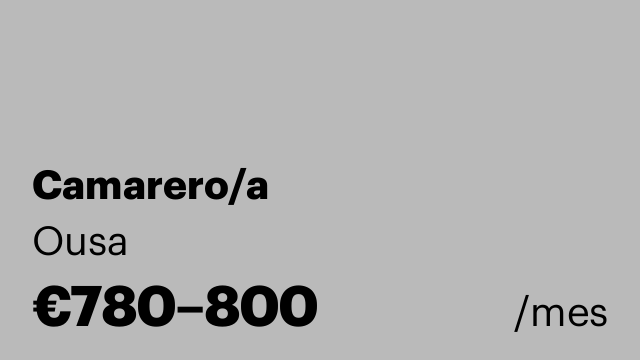 Camarero/a