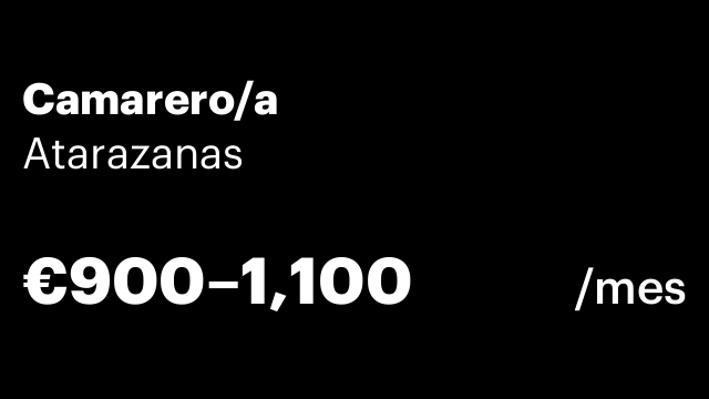 Camarero/a