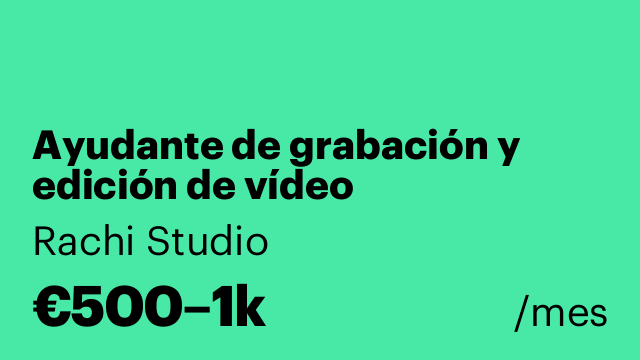 Ayudante de grabación y edición de vídeo