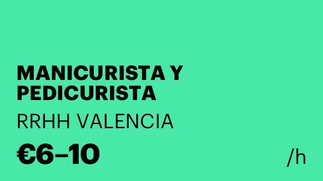 MANICURISTA Y PEDICURISTA