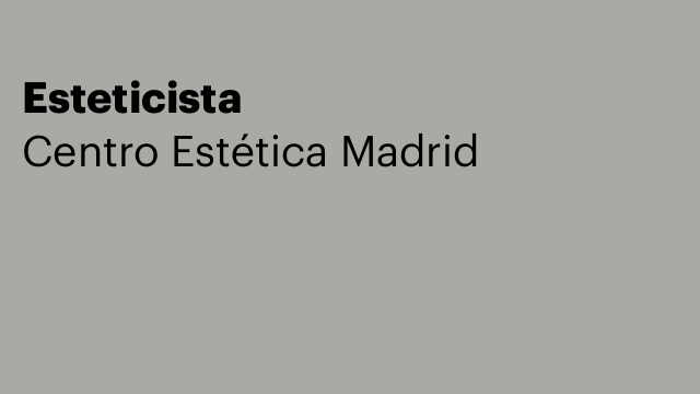 Esteticista
