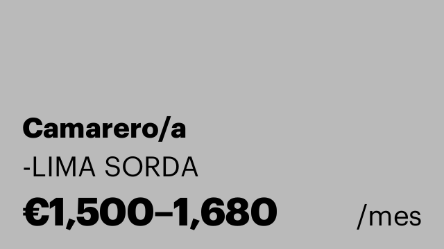 Camarero/a