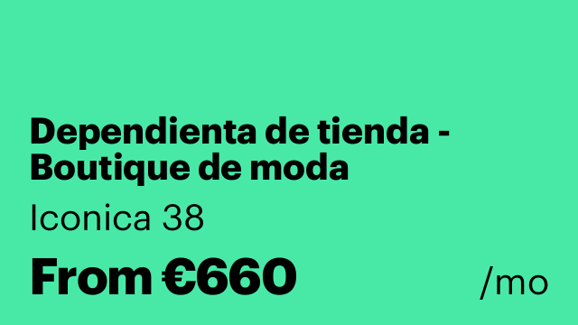 Dependienta de tienda - Boutique de moda